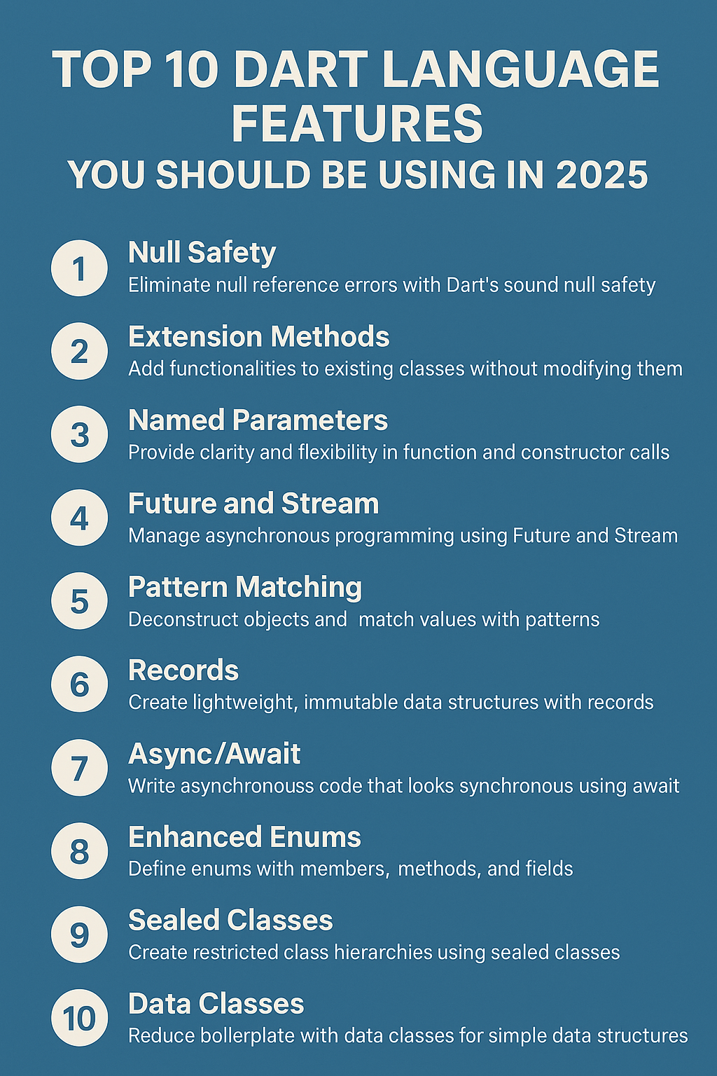 Top 10 Dart Language Features You Should Be Using in 2025