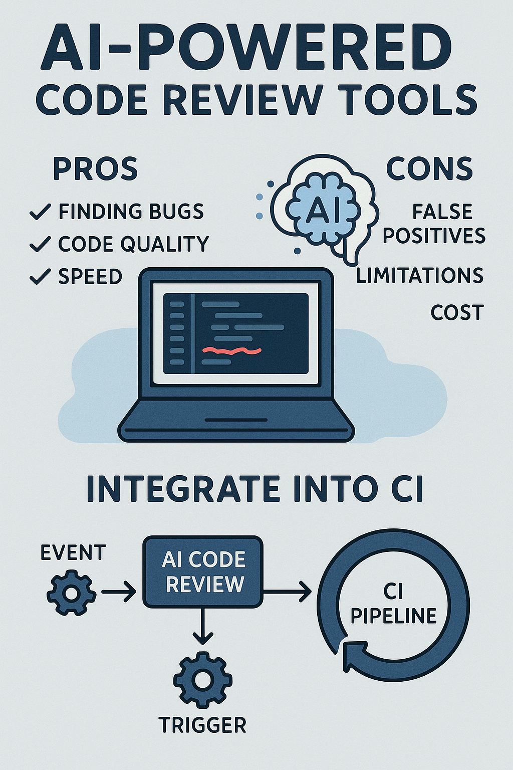 AI-Powered Code Review Tools Pros, Cons and How to Integrate Them into CI