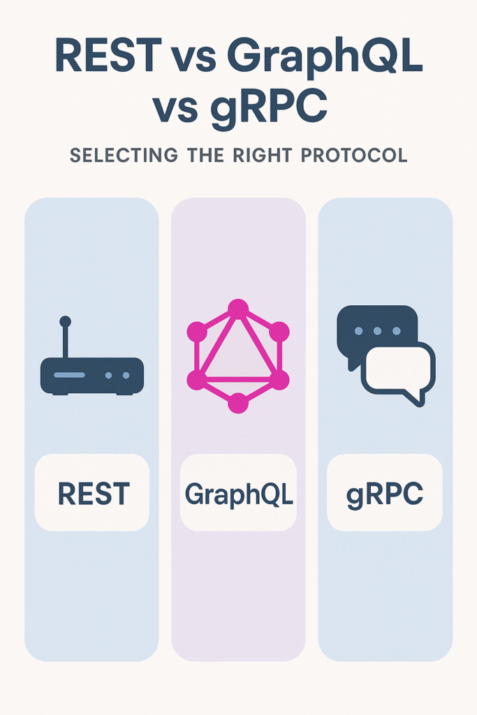 REST vs GraphQL vs gRPC selecting the right protocol