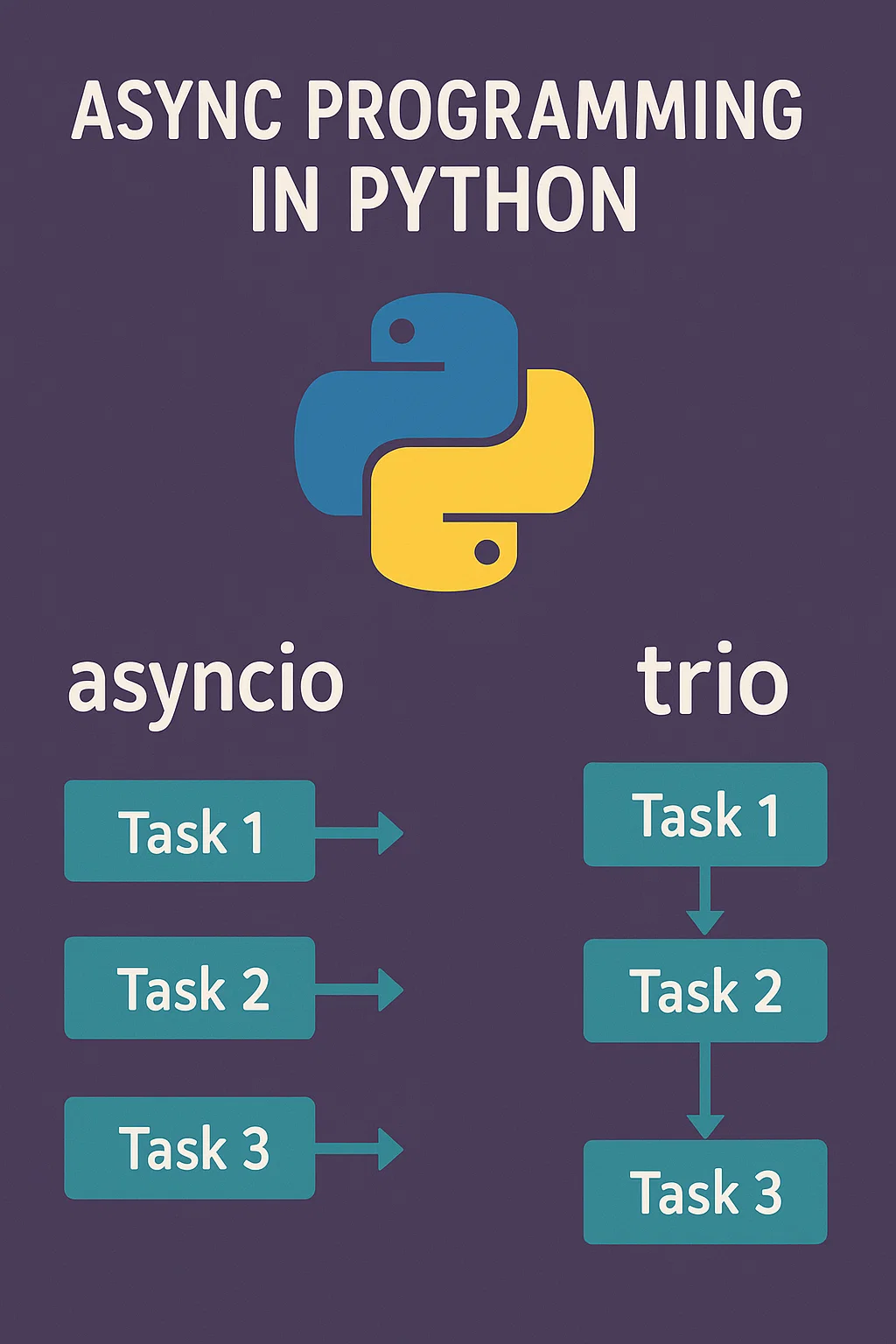 Async Programming in Python: using asyncio and trio.