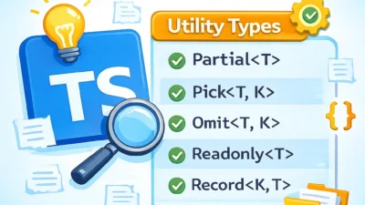 Advanced TypeScript Types & Generics: utility types explained.