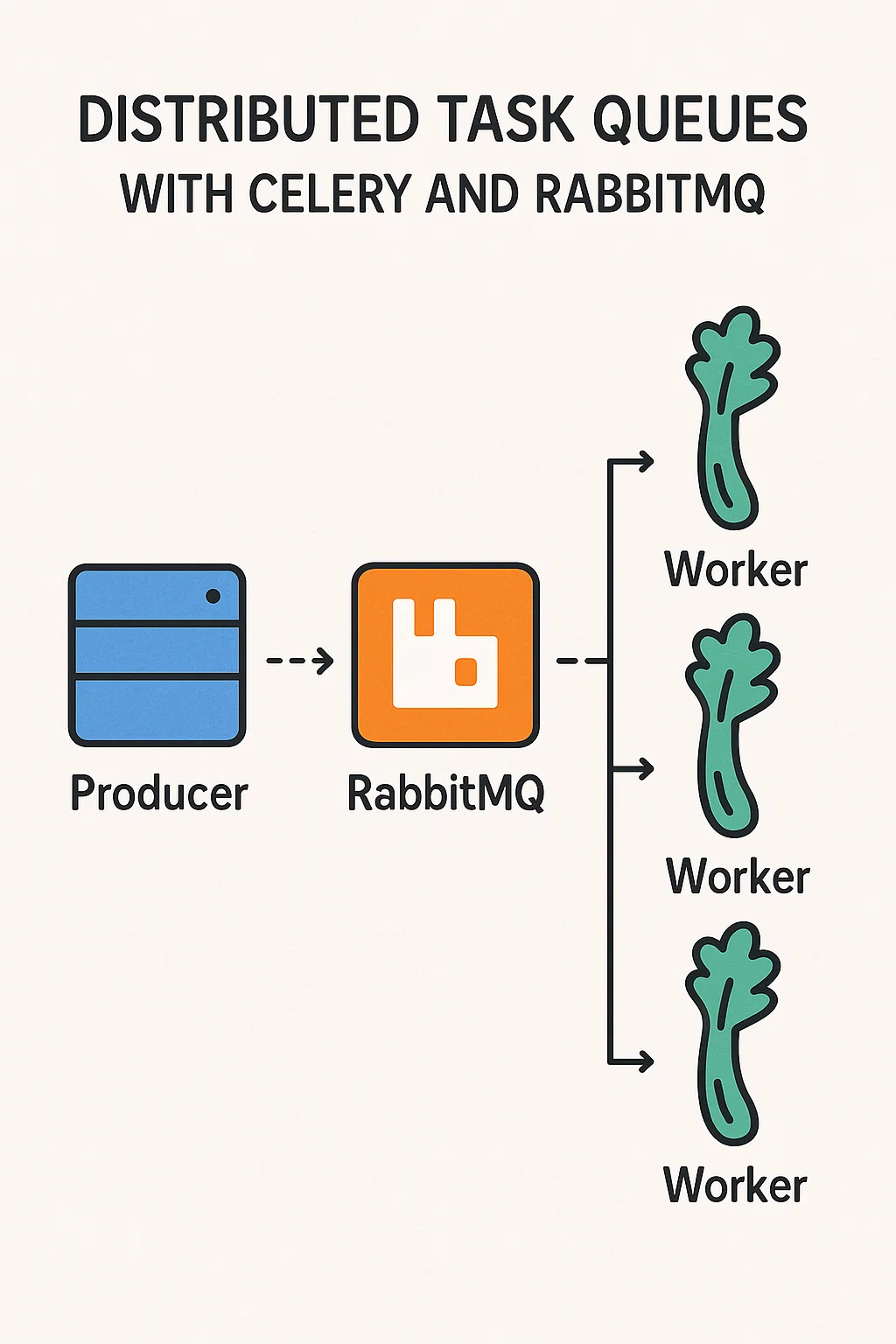 Distributed Task Queues with Celery and RabbitMQ.