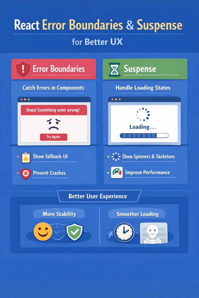 React Error Boundaries and Suspense for Better UX