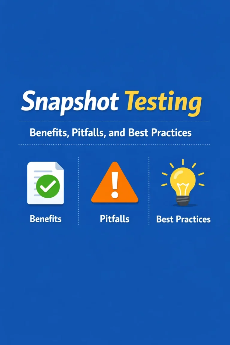 Snapshot Testing: Benefits, Pitfalls, and Best Practices
