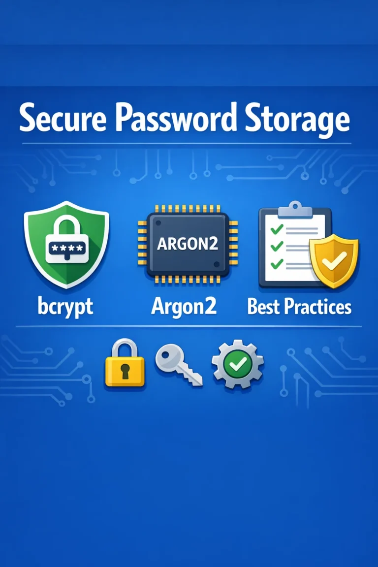 Secure Password Storage: bcrypt, Argon2, and Best Practices
