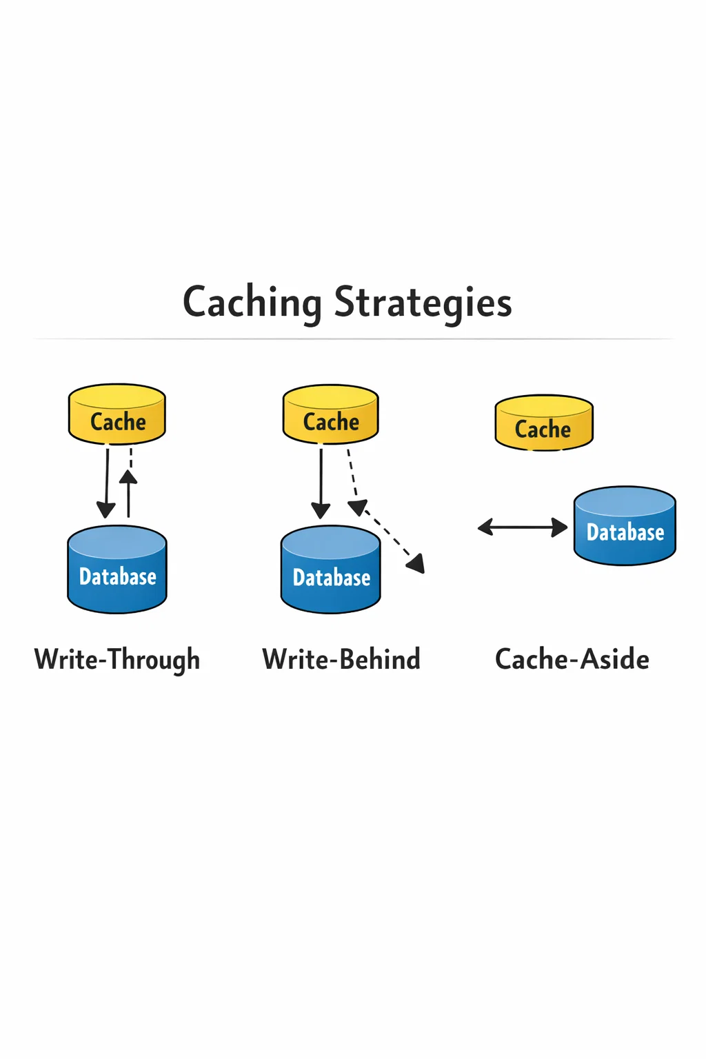 Caching Strategies: Write-Through, Write-Behind, Cache-Aside - TeachMeIDEA