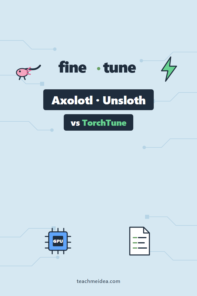 Axolotl vs Unsloth vs TorchTune: Fine-Tuning Showdown