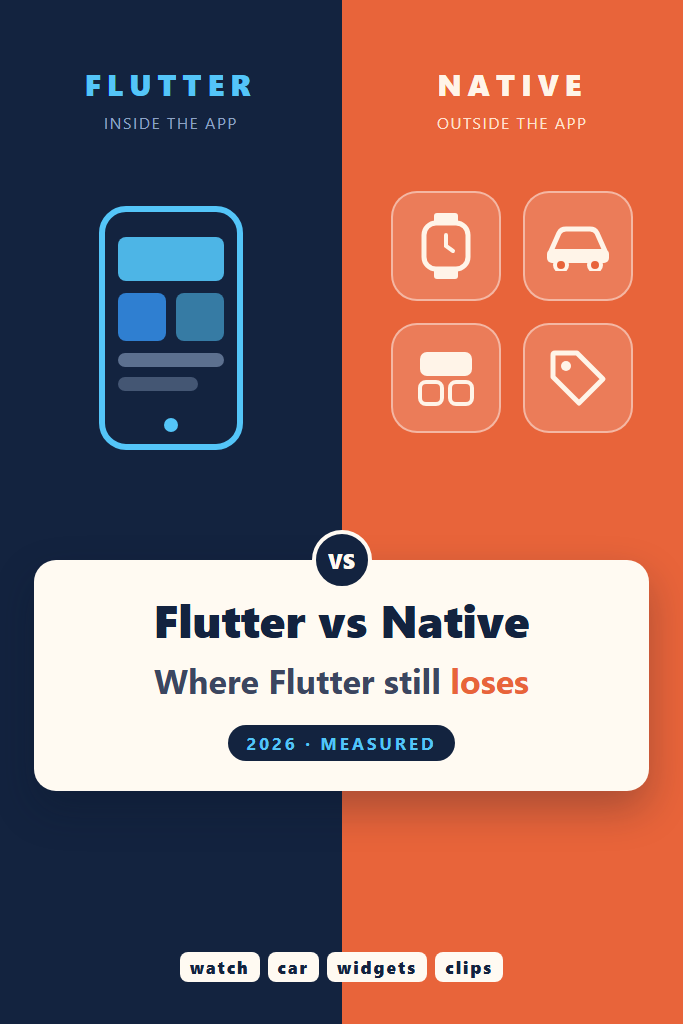 Flutter vs Native in 2026: The Cases Flutter Still Loses