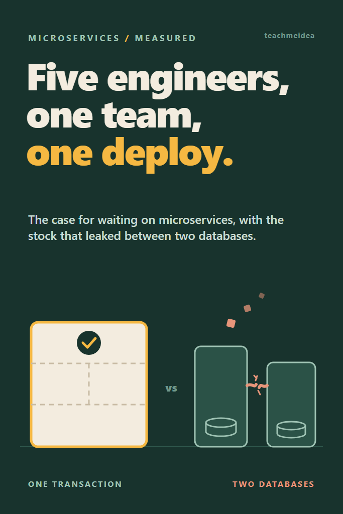Microservices for a Small Team: The Case for Waiting